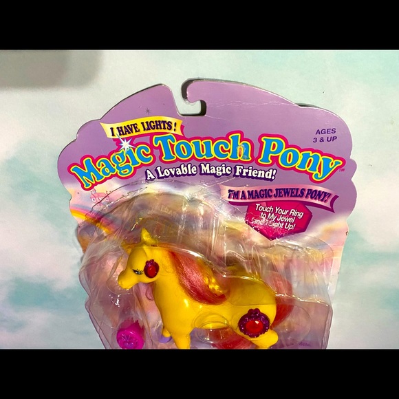 MAGIC TOUCH PONY VINTAGE 90s MAGIC JEWELS PONY SAPPHIRE JEWELS LIGHT UP & BLINK - Picture 13 of 16